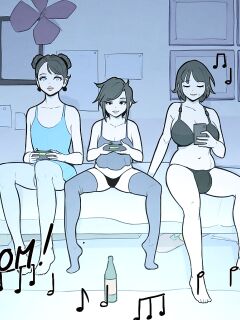 [Lewdua] Alice and Alison Playing Games with the Secret Lover at Night Preview