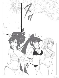 Senren Kagura Preggo Beach Splash