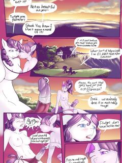 [friendshipisdirty] Rarity + Twilight (My Little Pony Friendship Is Magic)