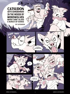 [Catsudon] Catsudon Gets Gang-banged In the Woods By Werewolves Who Are Also a Bunch of Dorks