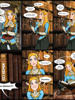 [Olena Minko] Zelda in a library (The Legend of Zelda)