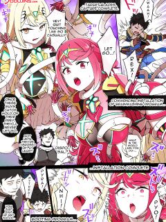[Kusayarou] Homura & Hikari Sennou NTR Manga 14P | Homura & Hikari Brainwashing NTR (Xenoblade 2)