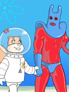 [b-intend] Sandy x Man Ray (Spongebob Squarepants)