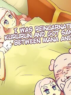 [Muramuramura (Muramurabito)] Tensei shitara Kururun ni Natte ManaRora ni Hasamaritai | I Was Reincarnated as Kururun And Got Sandwiched Between Mana And Lola (Tropical-Rouge! Pretty Cure)