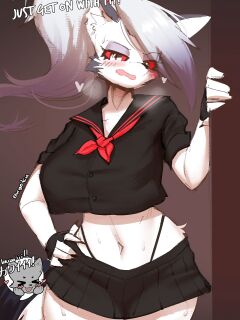 [Burgerkiss] Loona Schoolgirl x Fuzzball