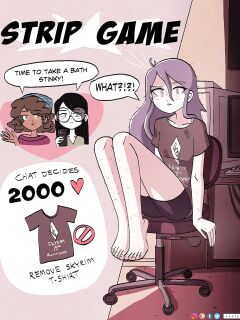 [keetydraws] Nerd Girl Strip Game