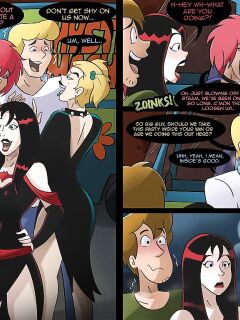 [Hermit Moth] Fred and Shaggy party with the Hex Girls (Scooby-Doo)