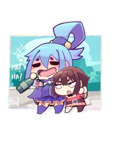 [Pixzapix] Aqua x Megumin (Konosuba)