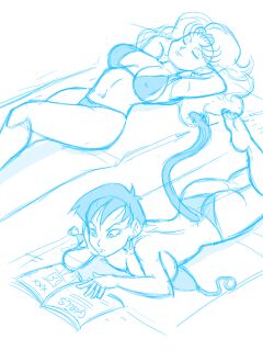 [Funsexydragonball] Zangya x Selypa (Dragon Ball Z)